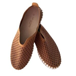 Ilse Jacobsen Copper Leather  Slip-On Shoes